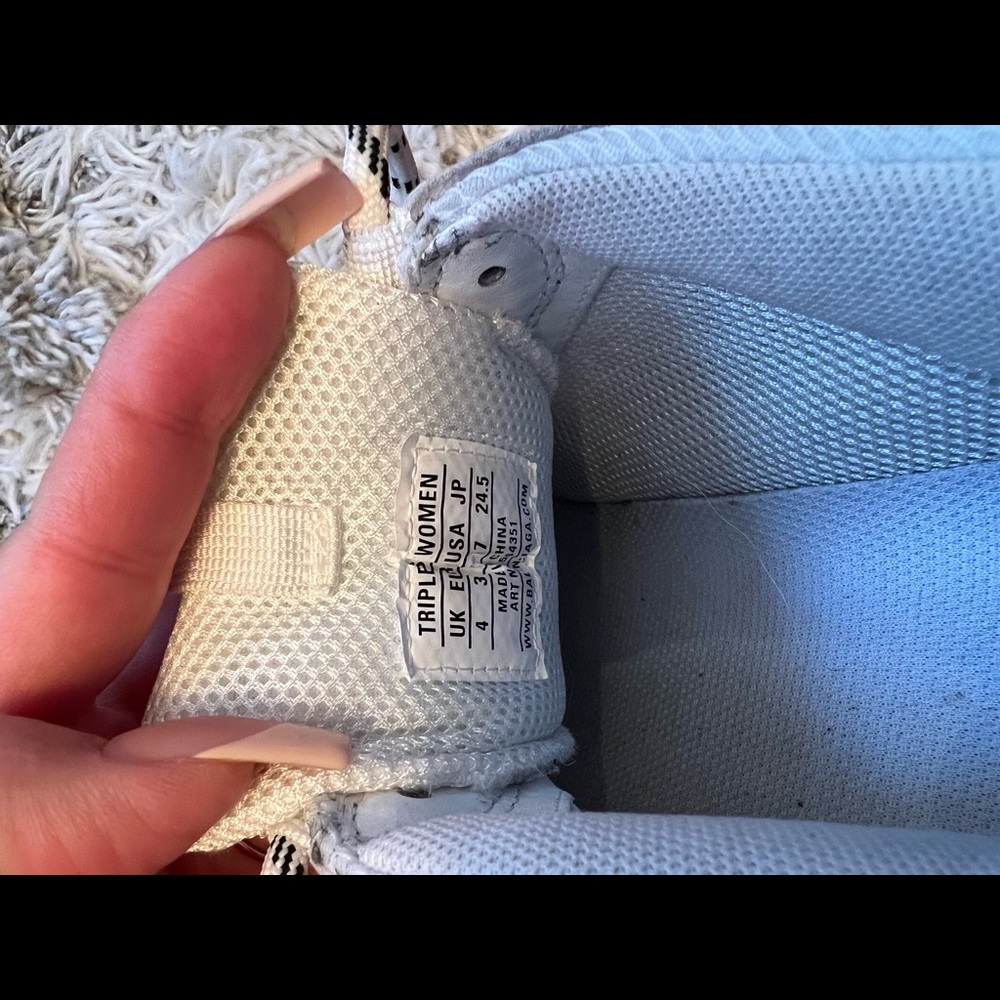 Balenciaga Triple S- Women's 37. White with Clear Sole - Picture 5 of 6